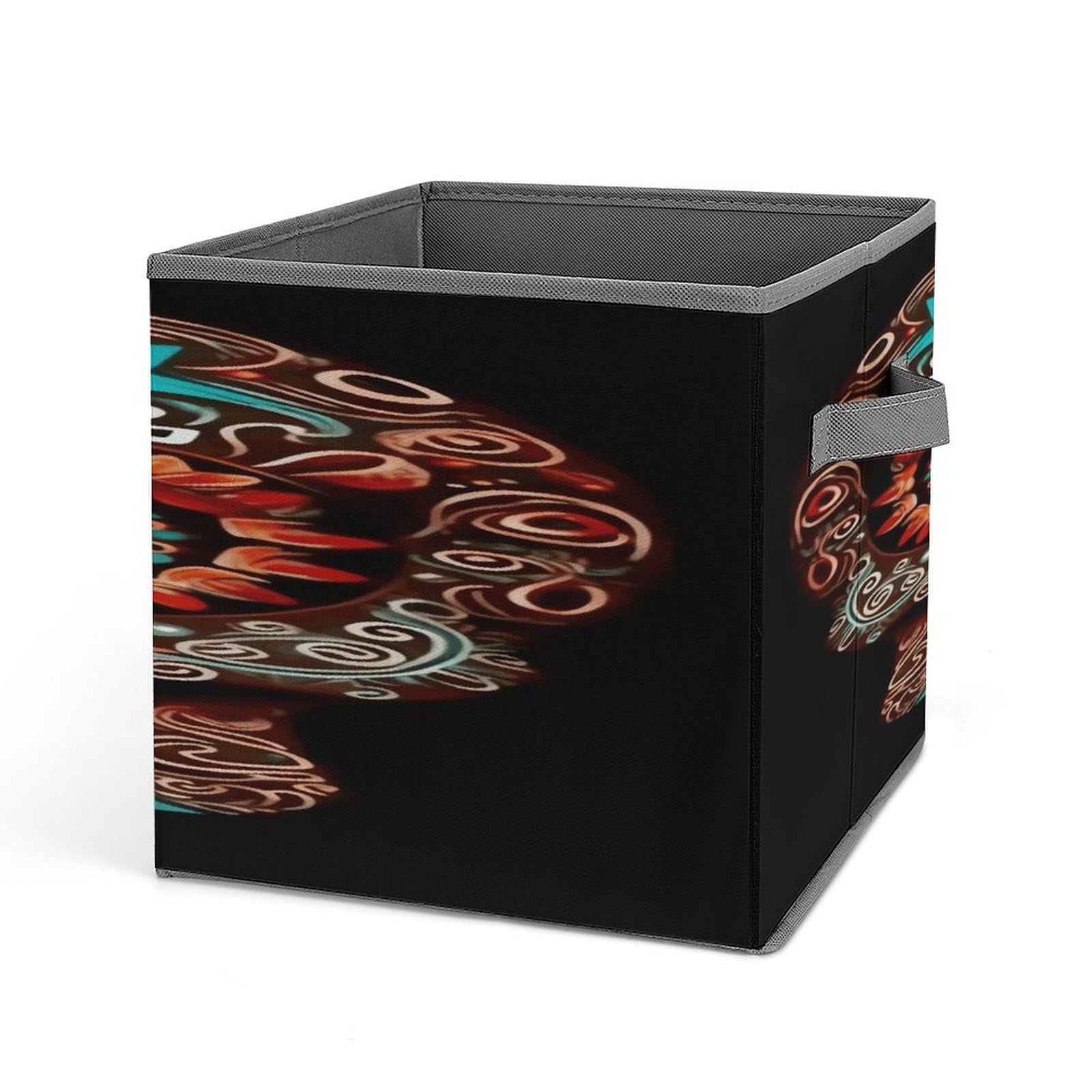 Fekiloot Style Sugar Skulls Day Of The Dead Storage Bins Storage Baskets