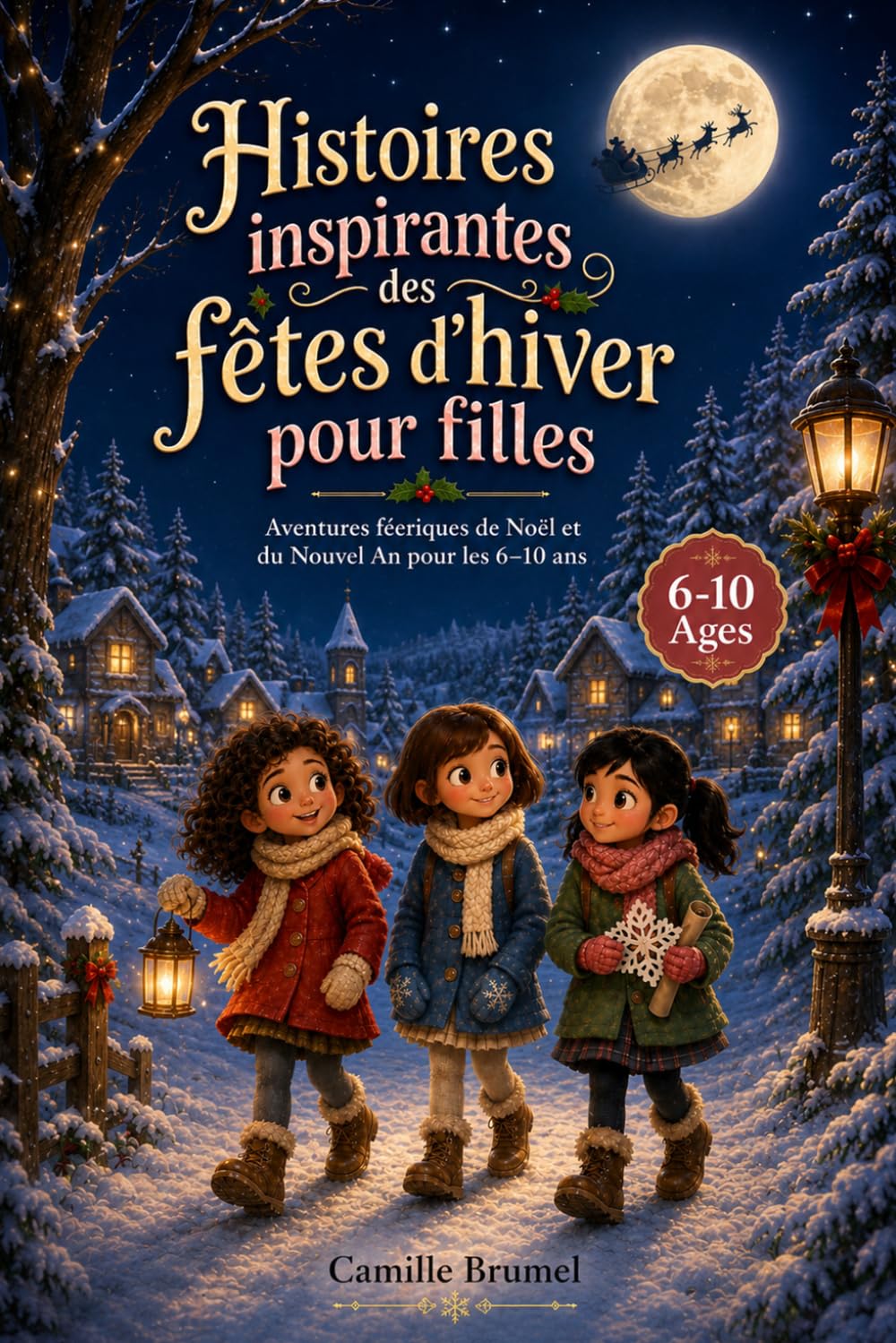 Histoires inspirantes des fêtes d’hiver pour filles: Aventures féeriques de Noël et du Nouvel An pour les 6–10 ans
