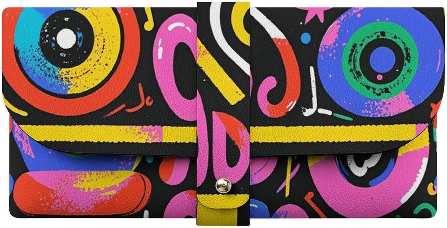 Music Graffiti Style Eyeglass Case Sunglasses Pouch