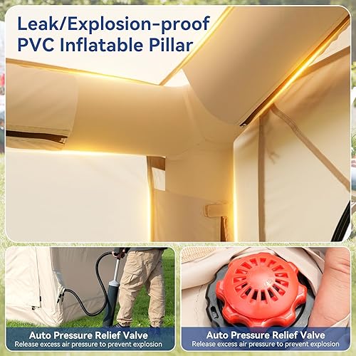 Miniatura 2 de Tienda de campaña SUV para acampar, tienda de campaña impermeable para camiones con lluvia