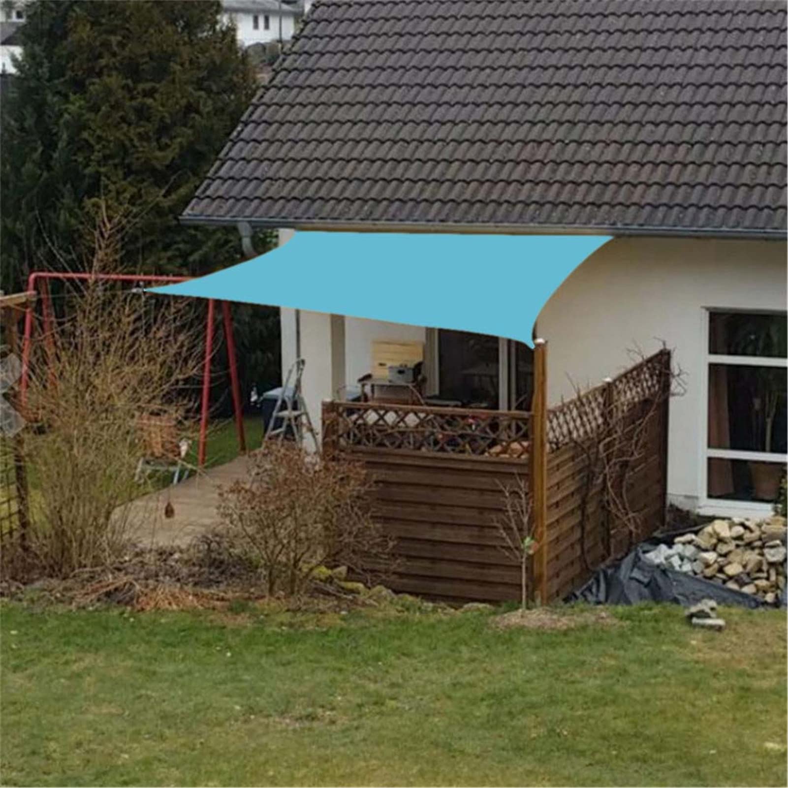 QWEASDF À Vagues Voile D'ombrage Vague Rétractable, Terrasse, Pergola