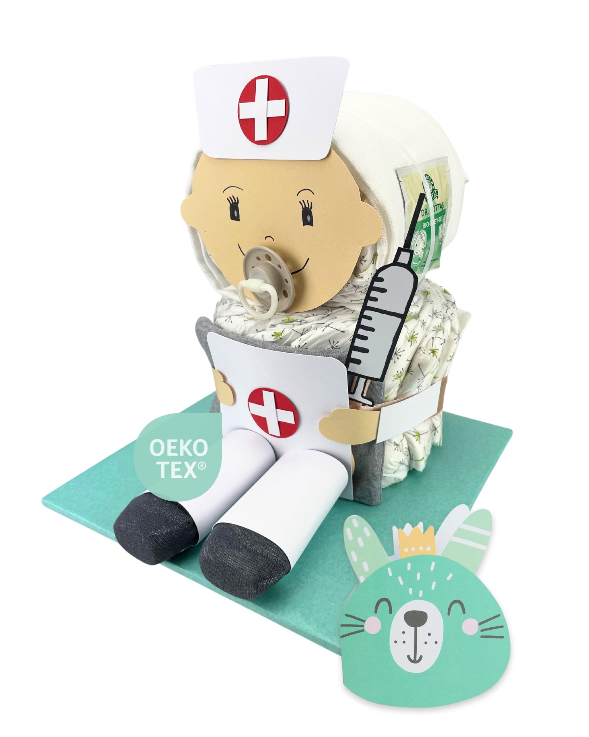Krankenschwester & Pflegerin [HELDINNEN im Alltag] - Jungen & Mädchen - Neutral Unisex - Geschenk zur Geburt - Babyparty - Baby - Babyshower - Pullerparty - Babyartikel - Spucktuch