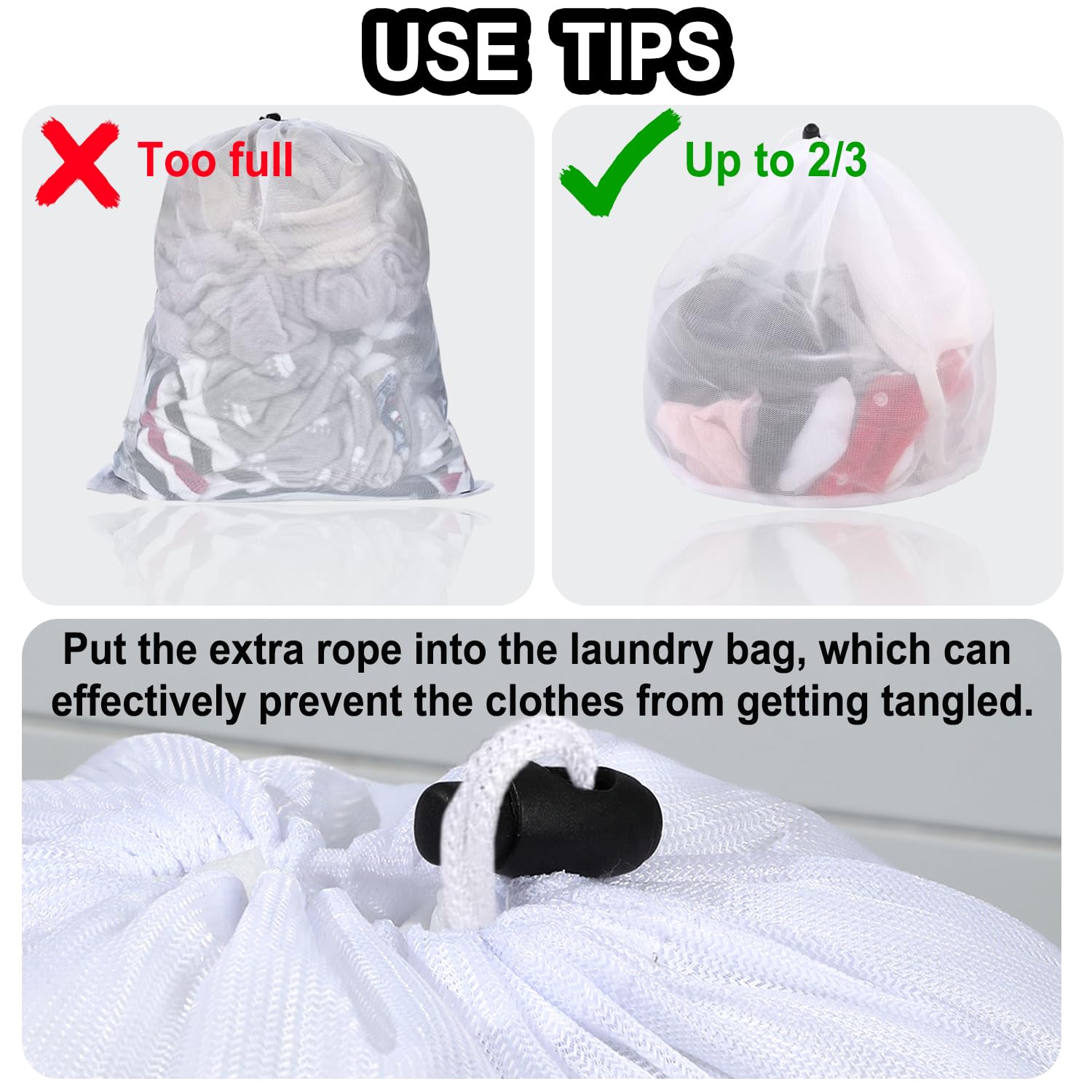 3 Filets Linge Machine à Laver - Sacs Maille Réutilisables Pour Soutien-gorge, Sous-vêtements