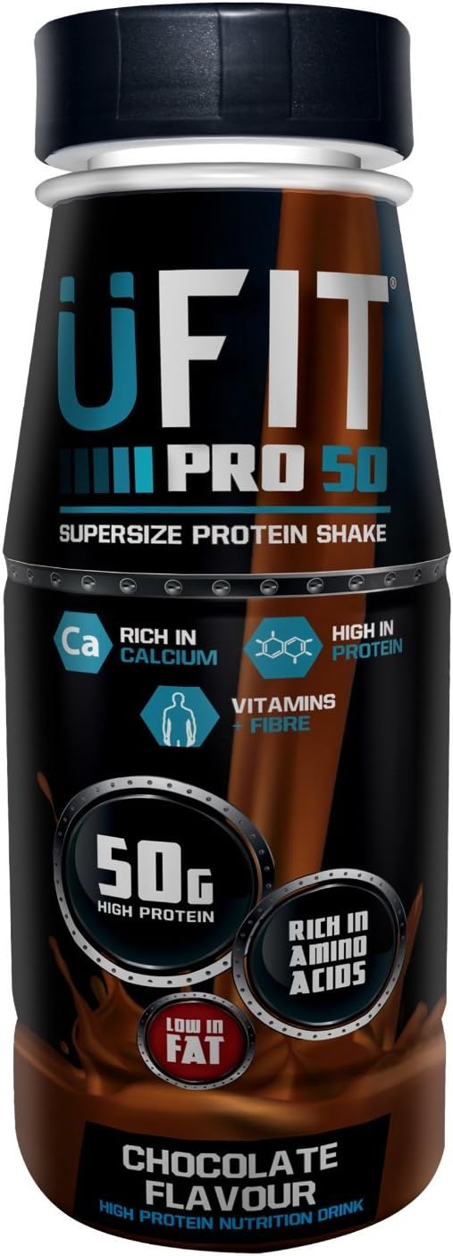 UFIT Protein Shakes, Chocolate, 500ml
