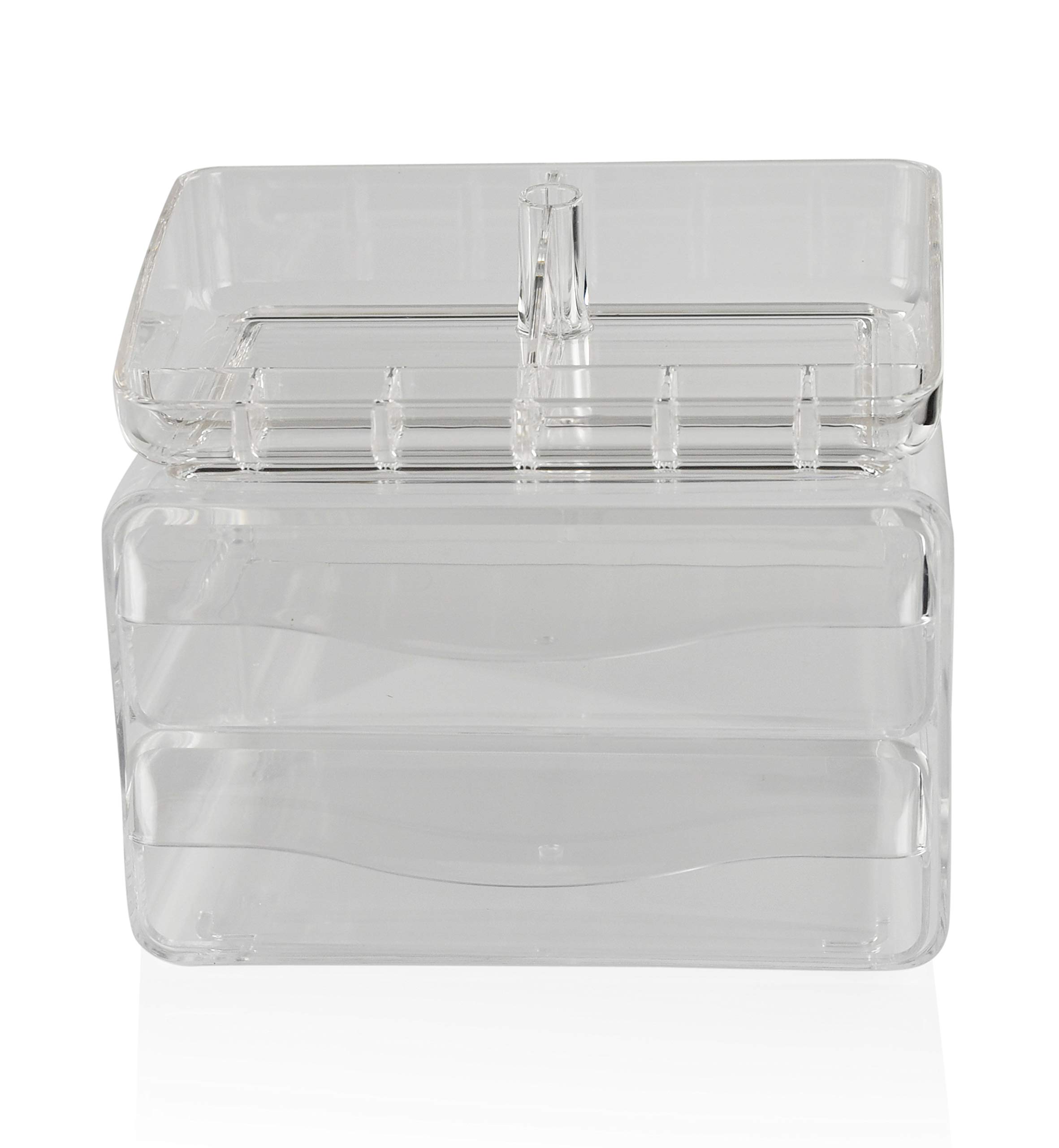ARAD Organizer in acrilico a 2 cassetti per forniture da ufficio o trucco e cosmetici
