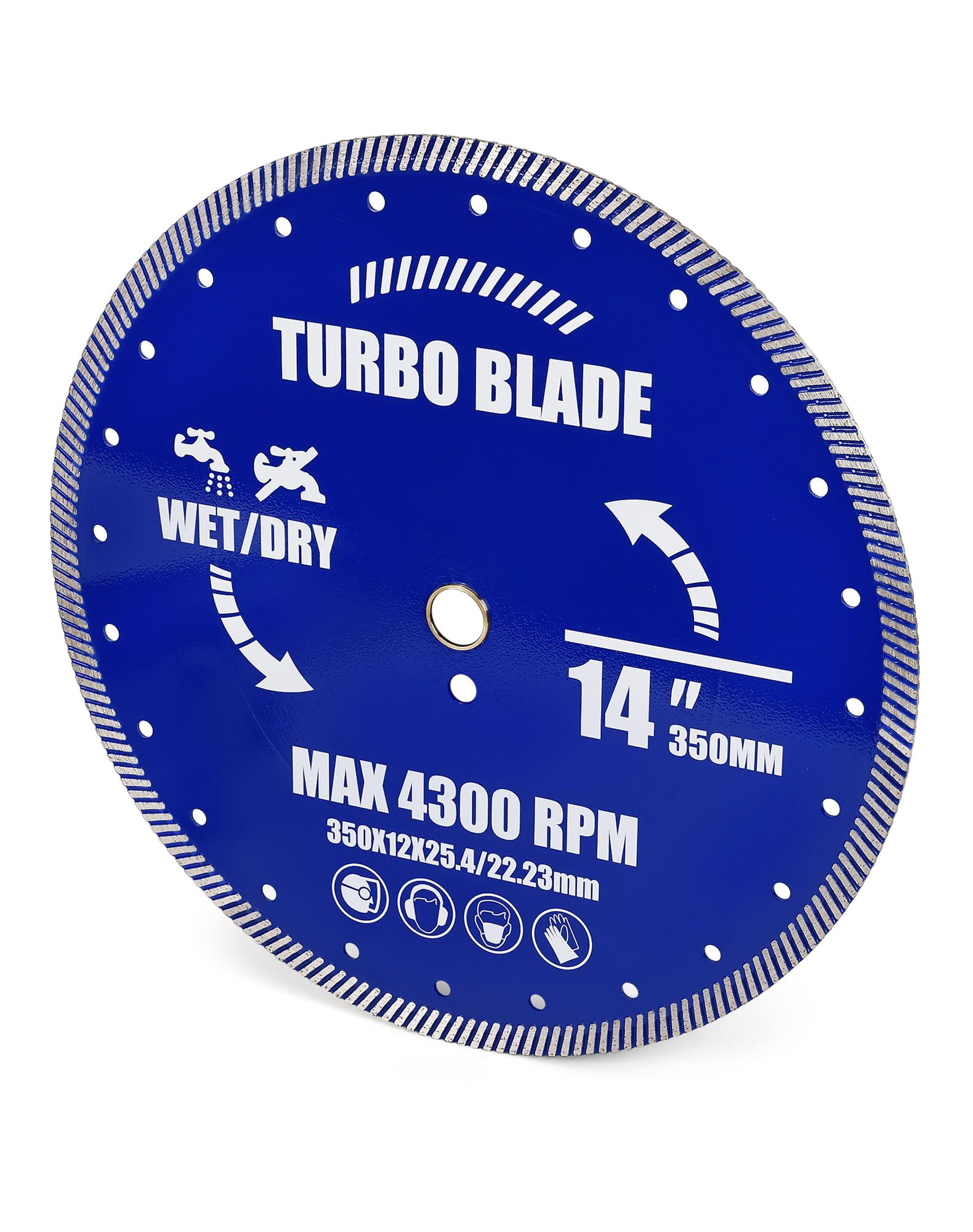 Diamant-Trennscheibe Ø 350 mm x 25,4 mm,Diamantscheibe für Beton, Granit, Stein für Stein,Beton,Granit,Ziegel uvm