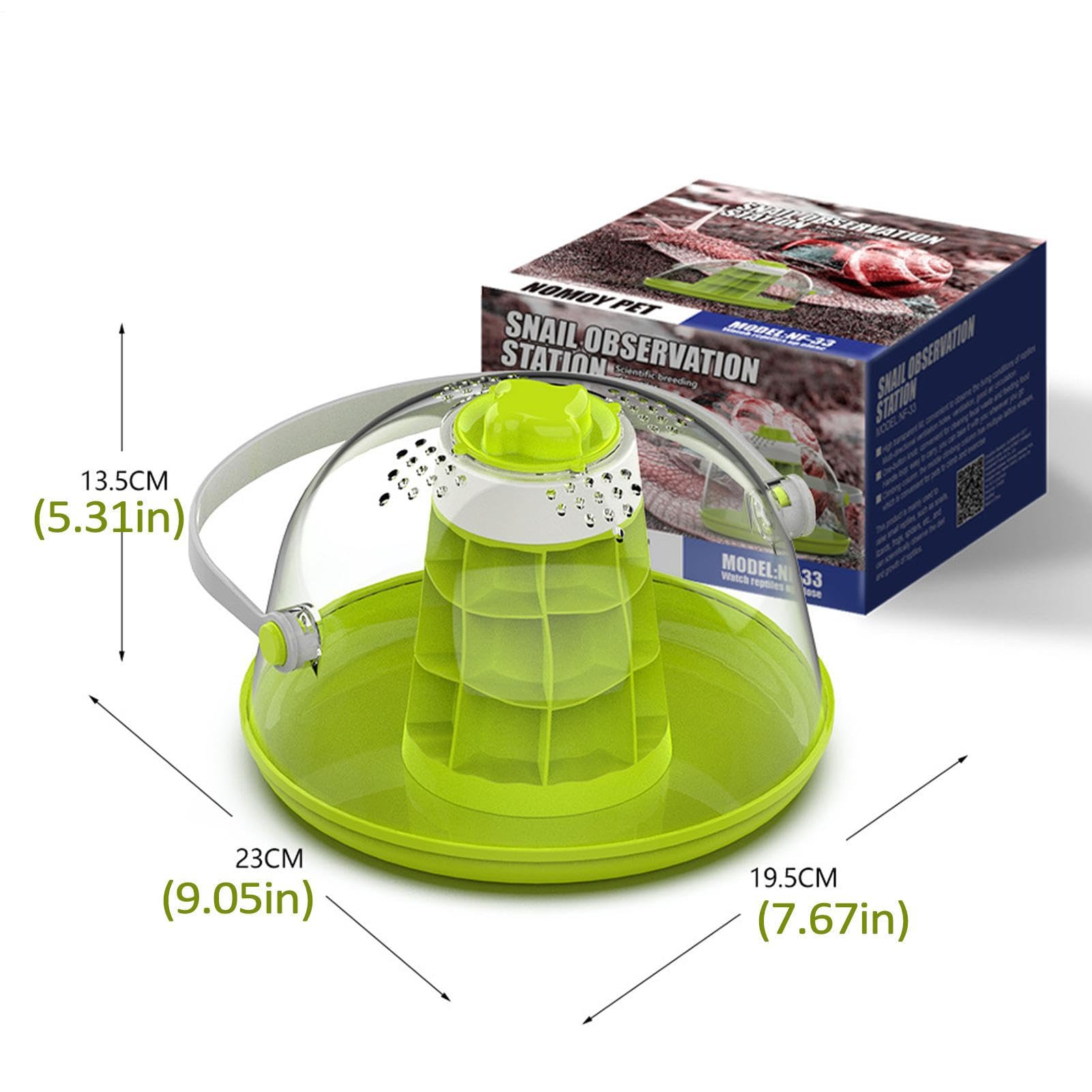 Terrario Caracoles, Hábitat De Reptiles De Terrario, Caja De Alimentación De Reptiles, Transpirable Miini Pet House Para Caracoles,