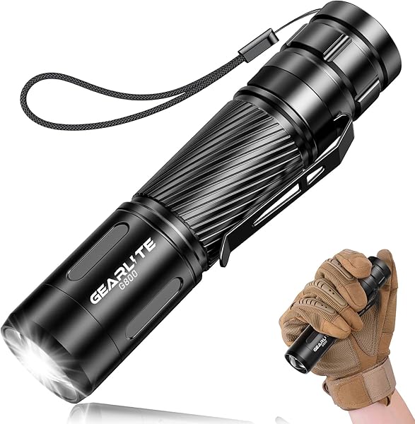 GEARLITE LED Taschenlampe G800 kompakt und tragbar