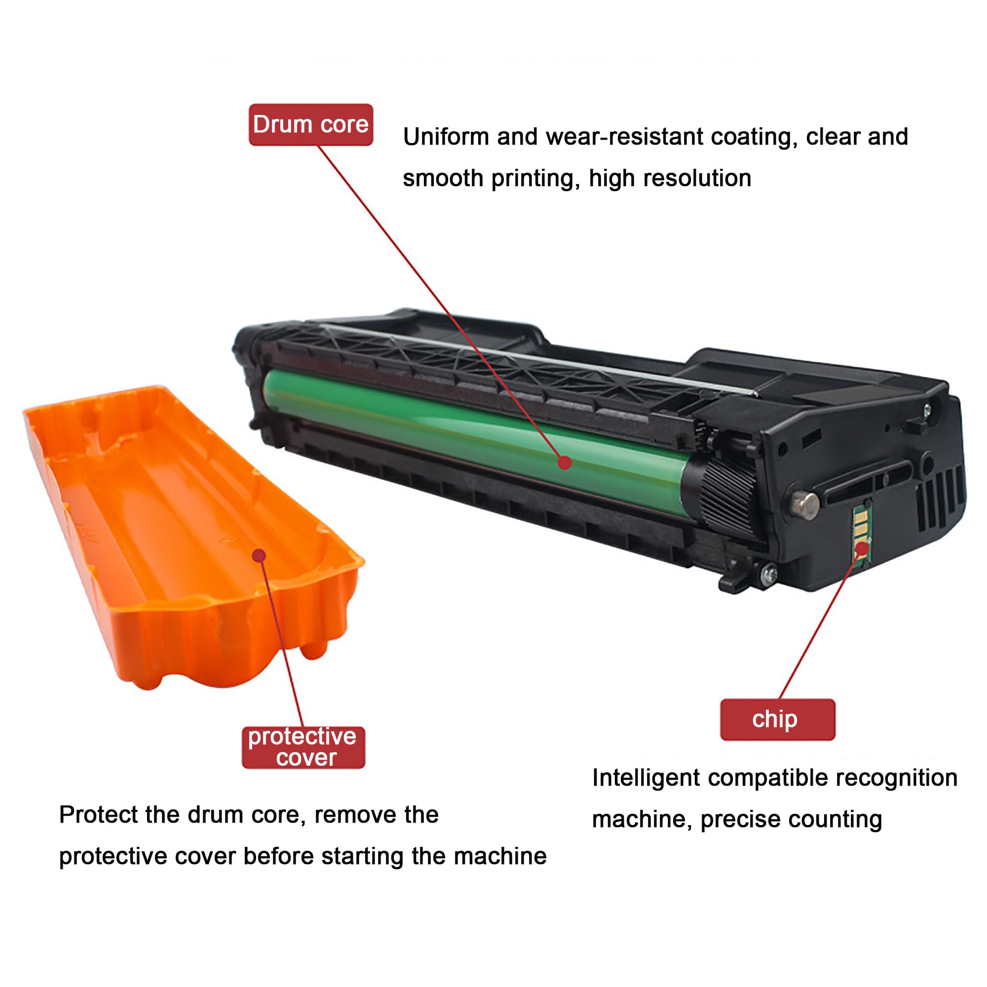 MC250H Zestaw kaset z tonerem zamiennik dla drukarki 408348 408349 408351 408350 do drukarki Ricoh MC250FW MC251FW PC301W PC311W PC300W, 4 kolory, 1 opakowanie