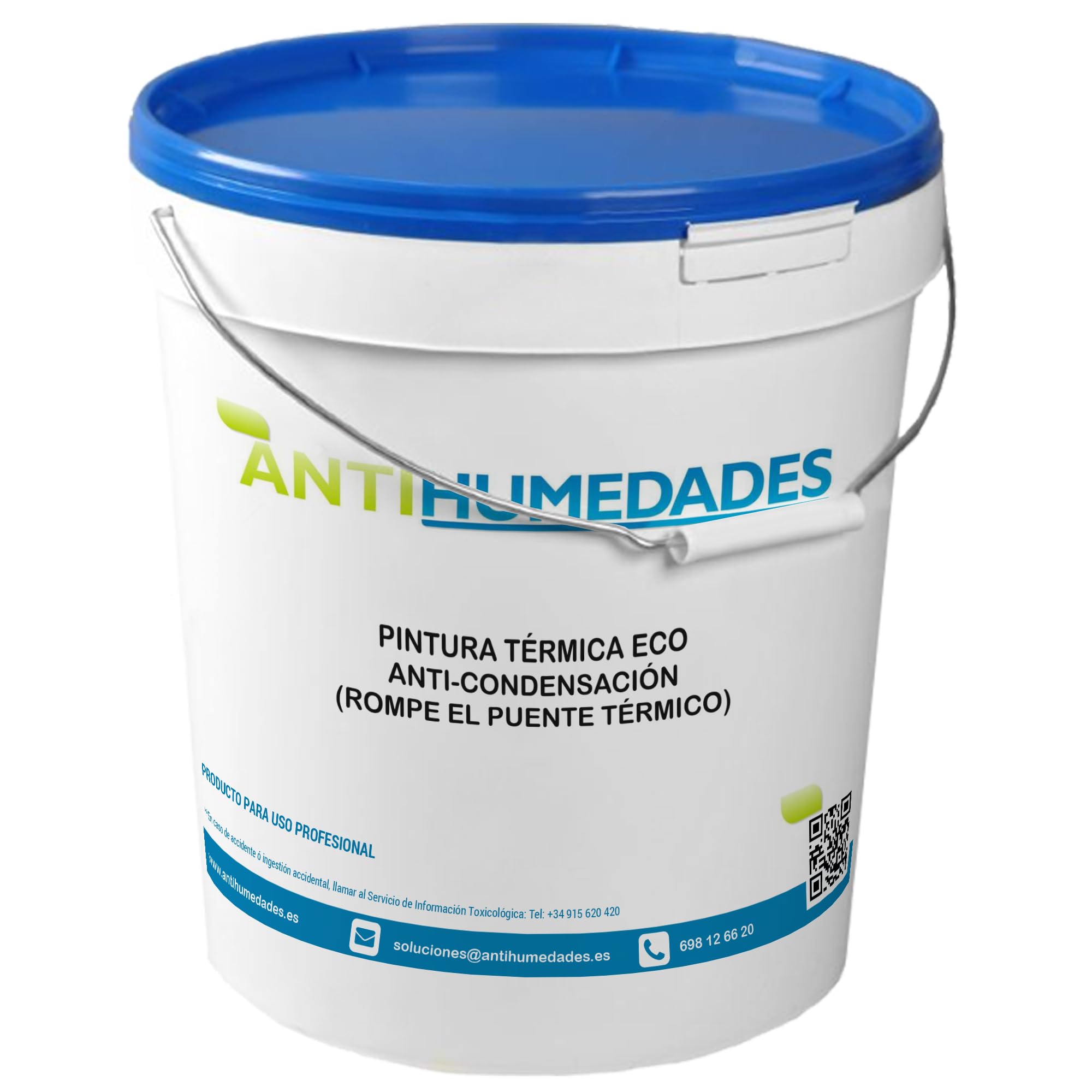 Pintura Térmica ECO Anti-Condensación (15 ltr. - Blanco) - Aísla y protege frente a humedad por condensación. Rompe el puente Térmico y guarda el calor