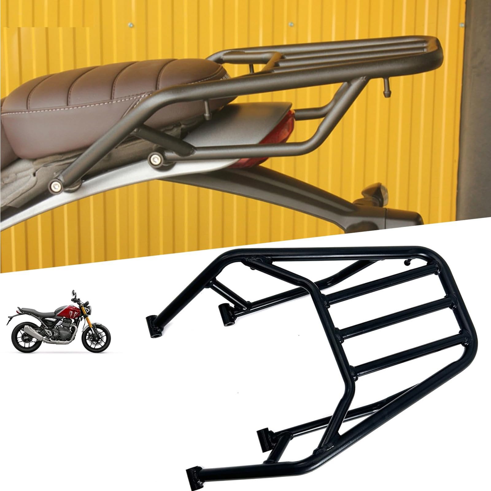 Photo 1 of Motorcycle Rear Luggage Rack for Triumph Scrambler 400X Speed 400 2024-2026