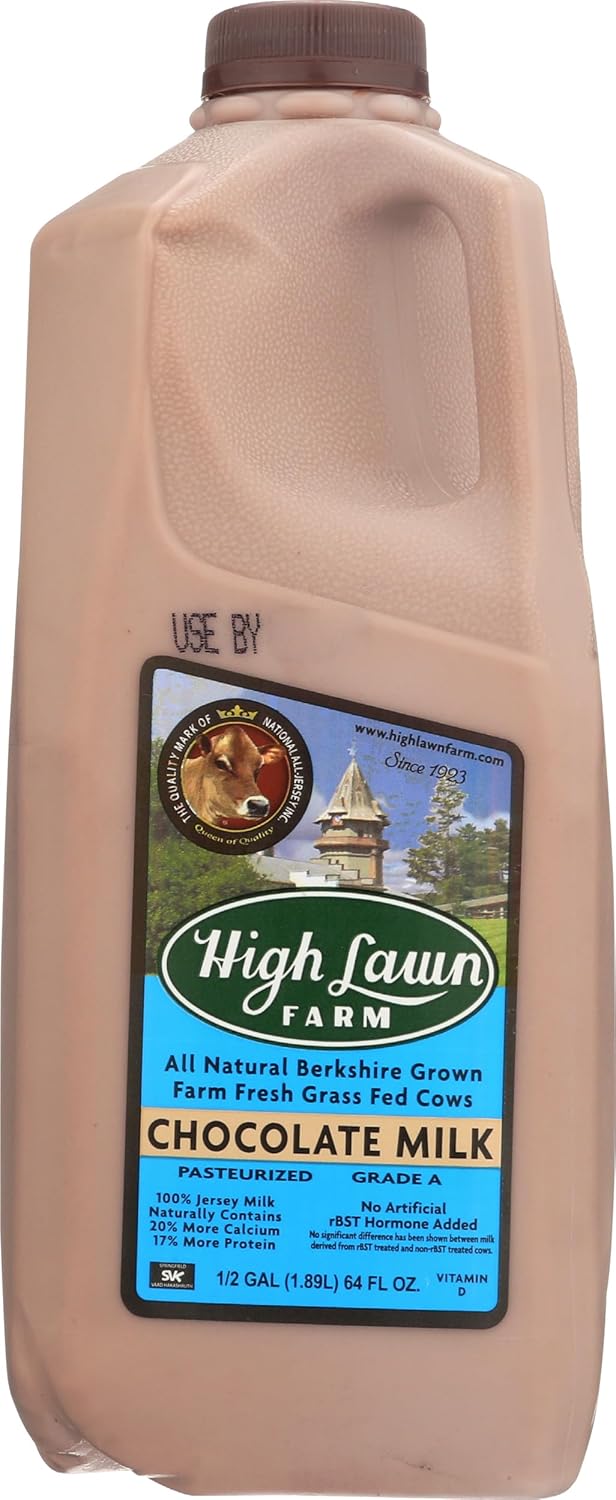 High Lawn Chocolate Milk 64 fl oz - Rich Creamy Flavored Dairy Drink