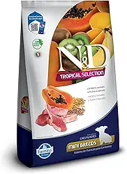 N&D Tropical para Cães Filhotes de Raças Mini e Pequenas Sabor Cordeiro, Cereais e Frutas Tropicais 2,5Kg