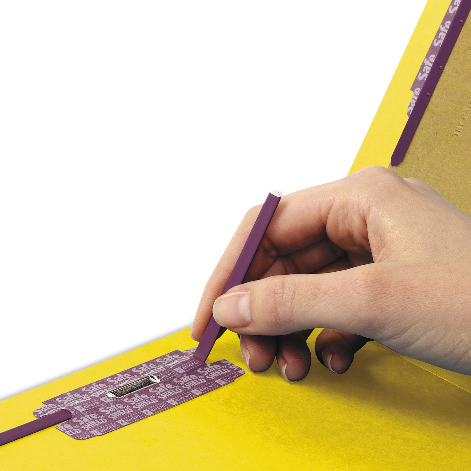 Smead 26789 - Cartellina portadocumenti 100% riciclata, con chiusura Safeshield e 2 divisori, estensione 5,1 cm, formato lettera, 10 pezzi per scatola (26789)
