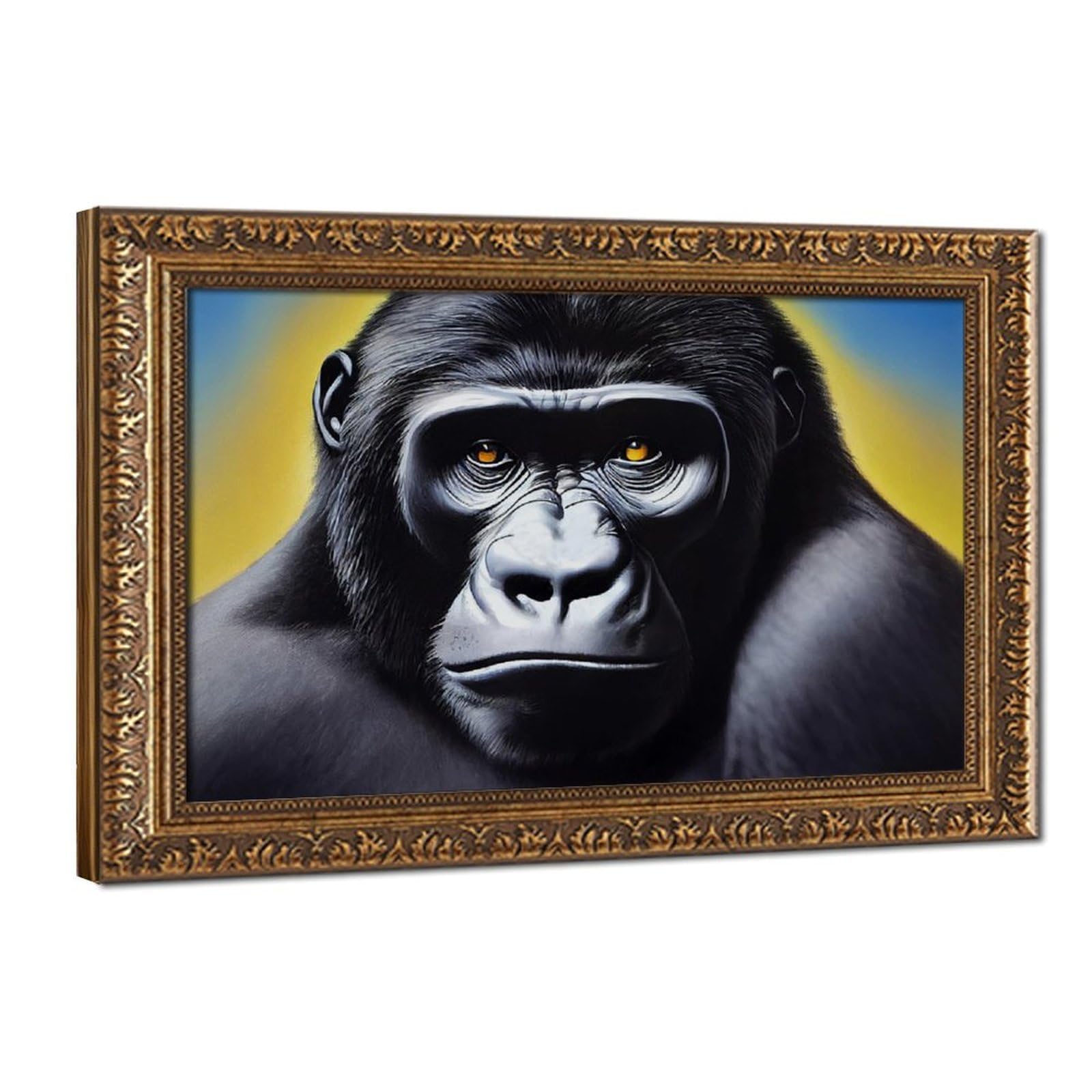 Bareronor Rare Gorilla Poster Canvas Poster Bedroom Decor Landscape Office Room Decor Gift 20" L X 30" W