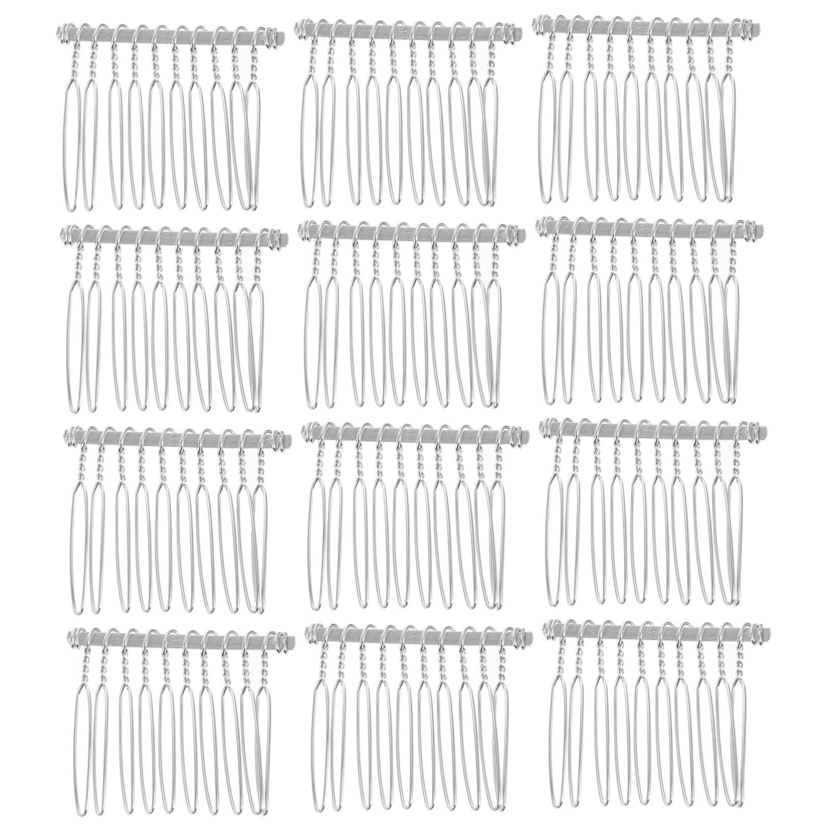 VICASKY 100 Pezzi Pettine Sposa in Metallo Accessori Sposa Leggeri e Comodi Pettinino Decorativo per Chignon Facile Accessori per Donne e Ragazze Fermaglio Nuziale