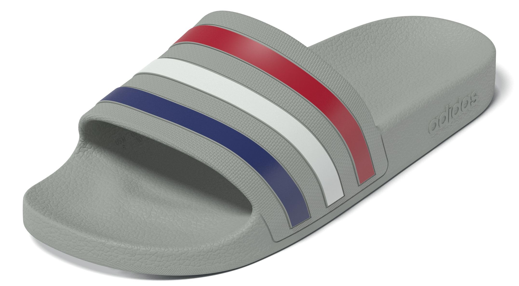 adidas Unisex Adilette Aqua Slides, grey two/mystery ink/pure ruby, 43 EU