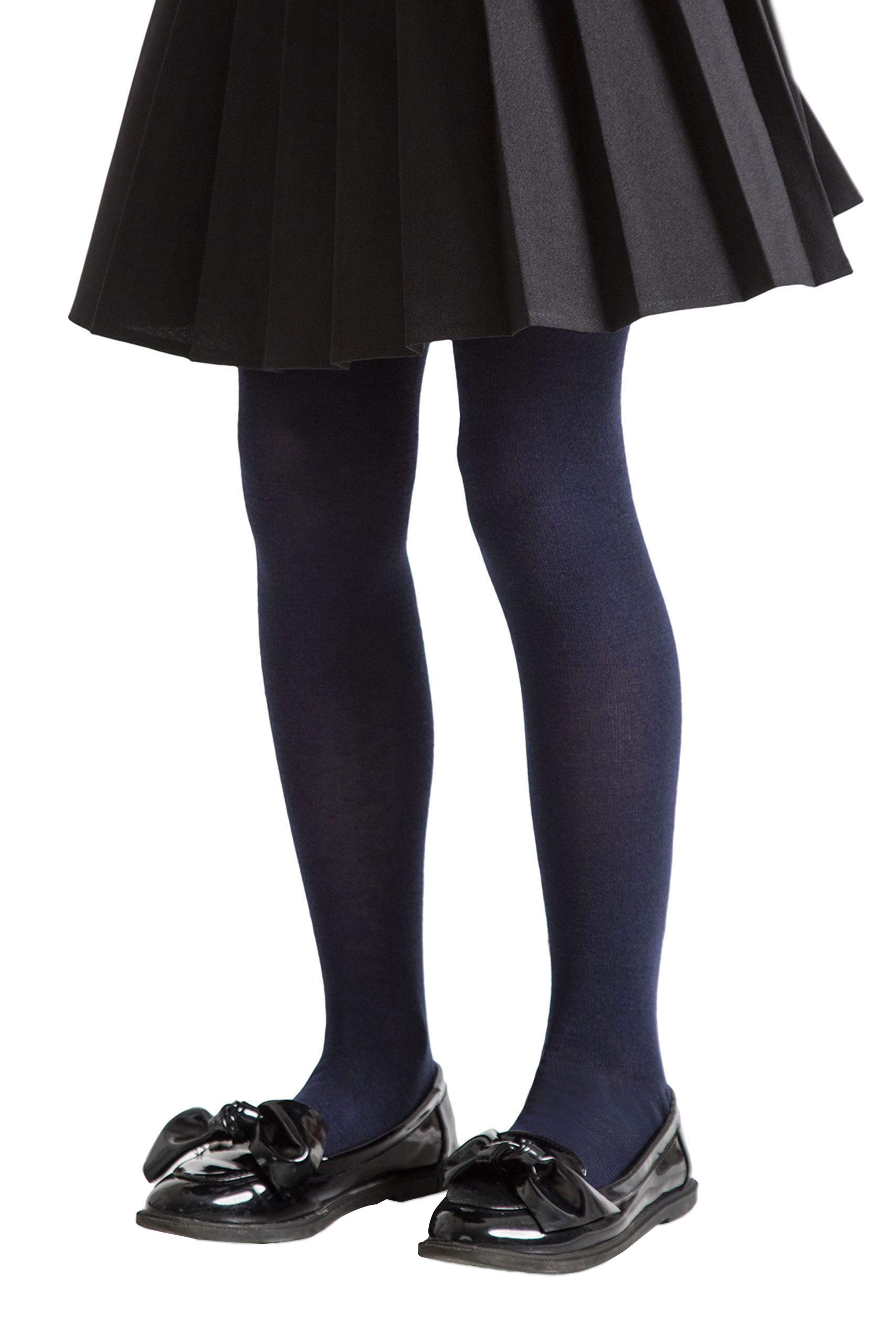 Sockshop Girls Navy 1 Pair Plain Bamboo Tights 13 To 14 Years