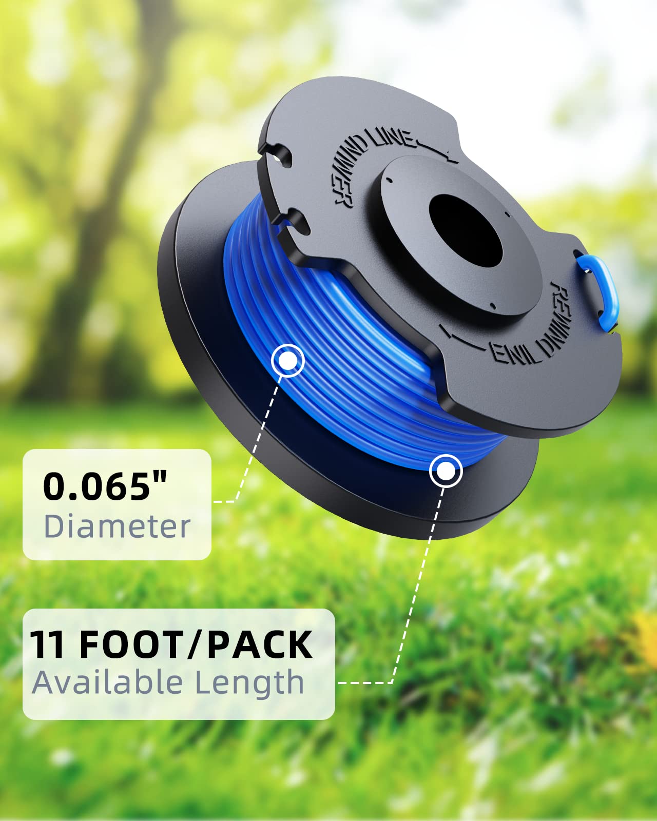 Visiter la boutique Eventronic 7 Pack Bobine Fil Coupe Bordure remplacements pour Ryobi One + AC14RL3A 18v 24v 40v Coupe Bordures, Bobine Ø 1,6mm, Longueur 20,11m (6 Bobin Fil Coupe Bordure,1 Couvercle) in use