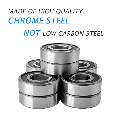 Miniatura 4 de Donepart Rodamientos de 5/8 pulgadas IDx 1-3/8 pulgadas ODx .433 pulgadas de grosor 99502H-2RS rodamientos sellados de goma doble para Go Kart, mini