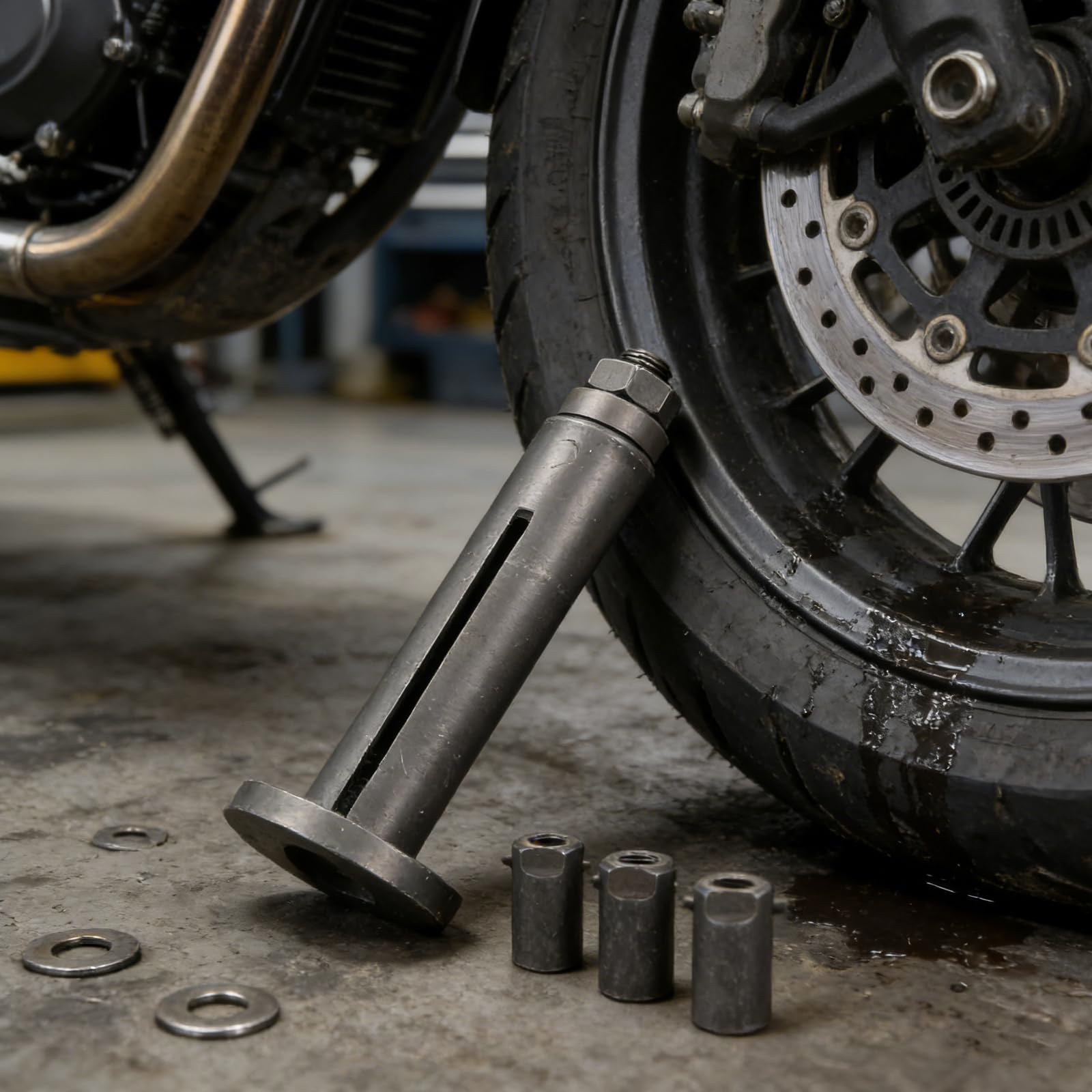 Healvian Extractor de Manivela y Herramienta de Instalación de Cigüeñal de Metal para Motocicleta, Kit Multifuncional para Mantenimiento de Poleas de Motor Todoterreno, Juego