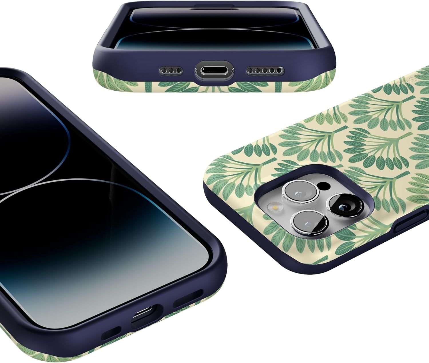 Casely iPhone 14 Pro Case | Palm Royale | Palm Beach | Bold Protective Design | Compatible with MagSafe