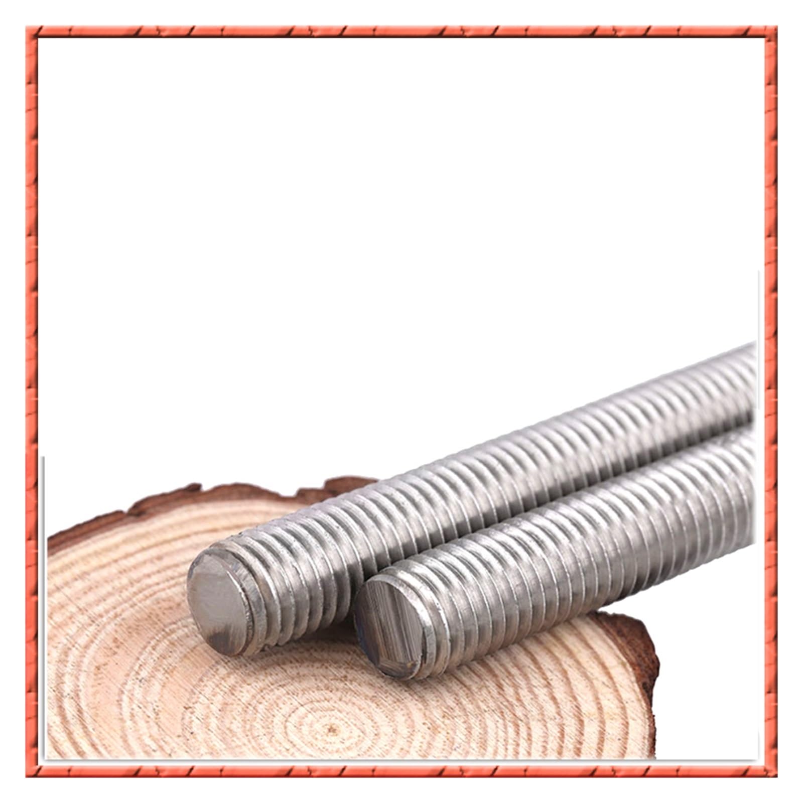 Varilla roscada, 1-20 Piezas Tornillo de Rosca Completa de Acero Inoxidable DIN975 M8M10M12*L Varilla Dentada Perno de Cabeza Doble Tornillos sin Cabeza de Alambre pasante(M8 (20PCS),40mm)