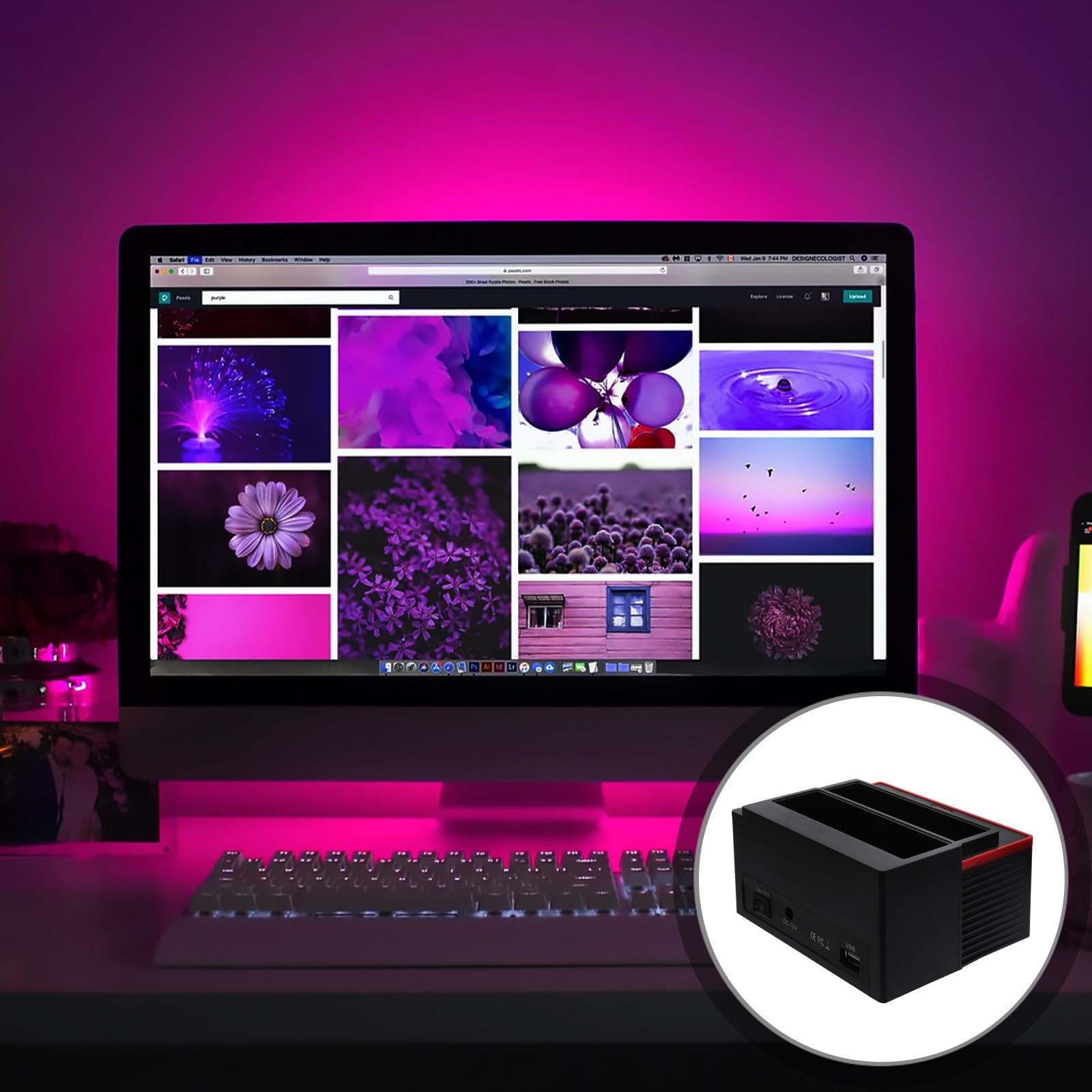 Docking Station HDD Sata Usb2.0 con Due Porte Espansione