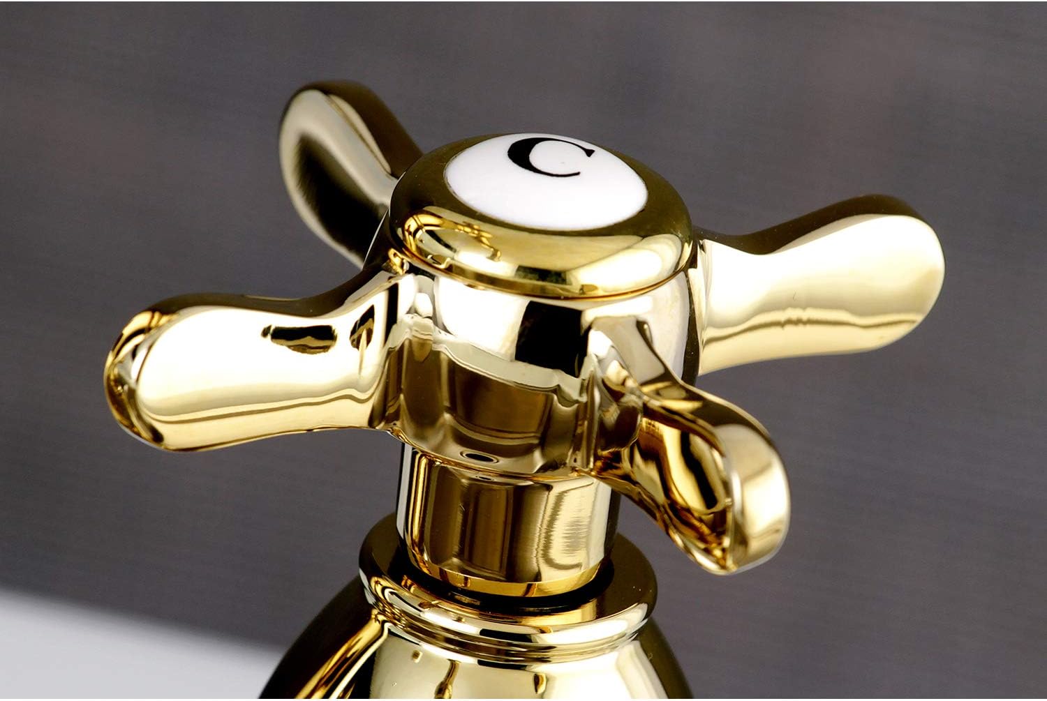 Kingston Brass KB1492BEX 4" Centerset bar Faucet, Polished Brass, 4-3/4" In Spout Reach