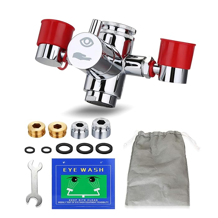 Buy HK Eye Wash Station, Faucet Mounted Emergency Eyewash Stations for