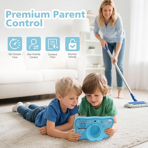 Miniatura 5 de Tableta para niños de 32 GB para niños de 3 a 7 años con mucho contenido fuera de línea, tabletas para niños pequeños de 7 pulgadas, software para