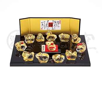 クリスタル十二支セット　ガラス置物 楽天市場】【在庫限り】風水 クリスタル ガラス製 龍神 全5