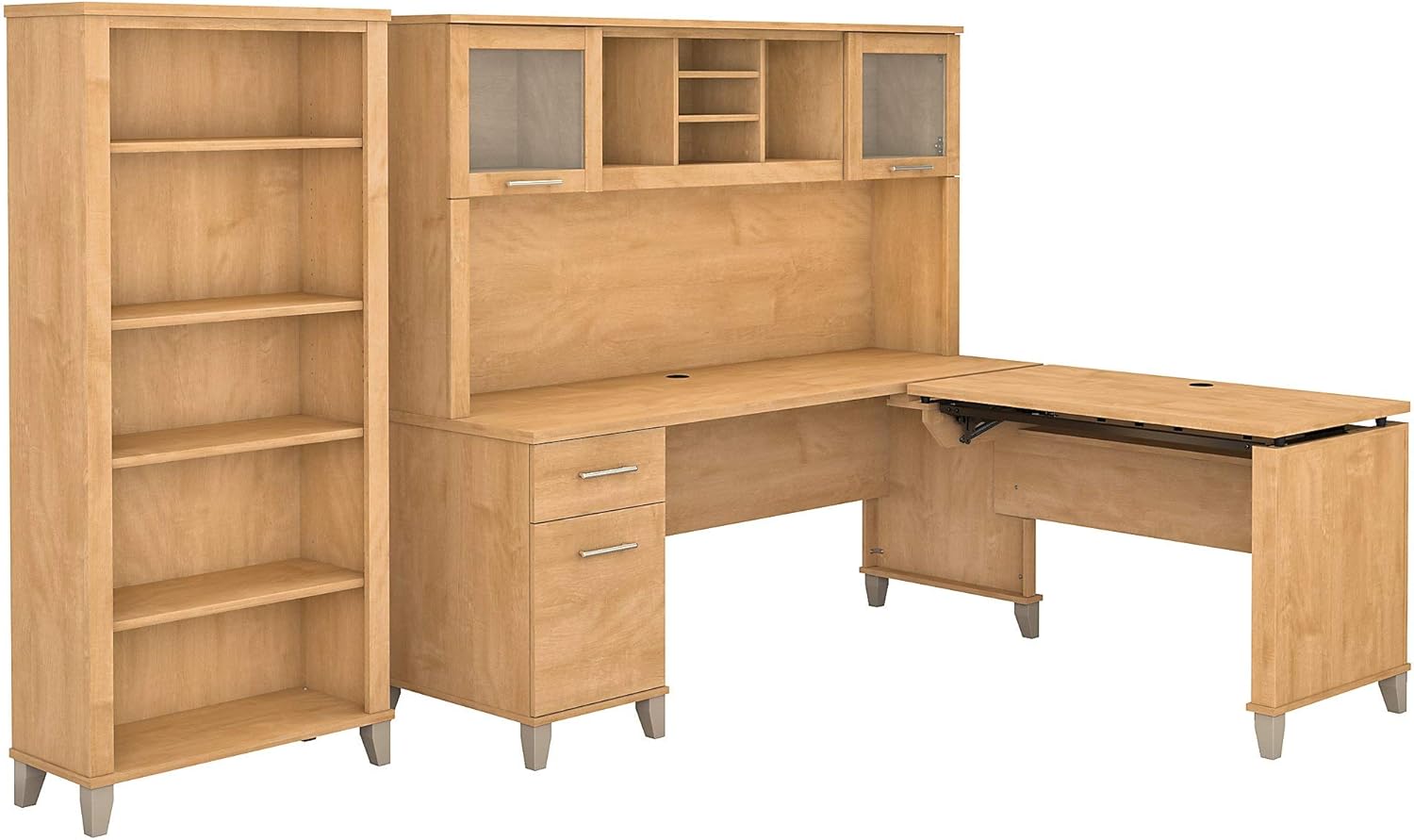 Bush Furniture Somerset 72W 3 Position Sit to Stand L