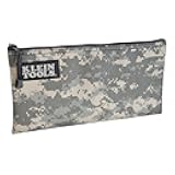 Klein Tools 5139C Zipper Bag, Camouflage Cordura Nylon Tool Pouch with Heavy-Duty Zipper Close, 12.5 x 7-Inch