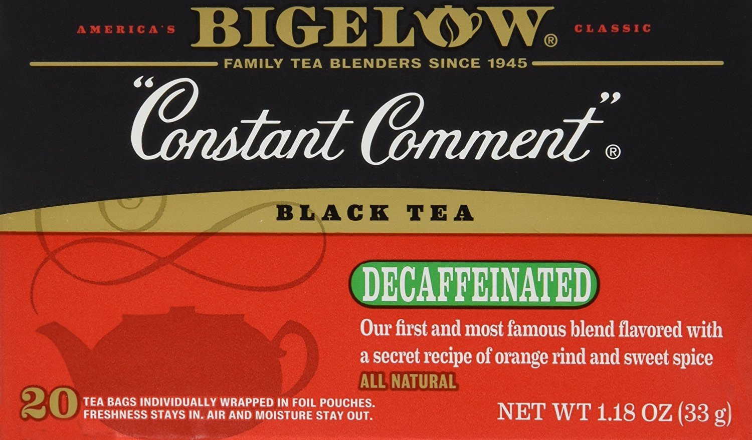 Bigelow Constant Comment Decaf Black Tea
