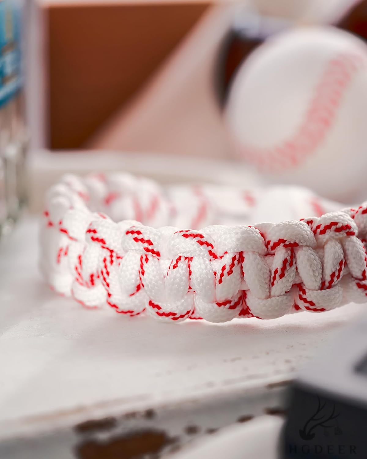 HGDEER Baseball Bracelet, Adjustable Braided, Baseball Basketball Gifts for Teens, Teams, Son, Grandson Brother - Image 4