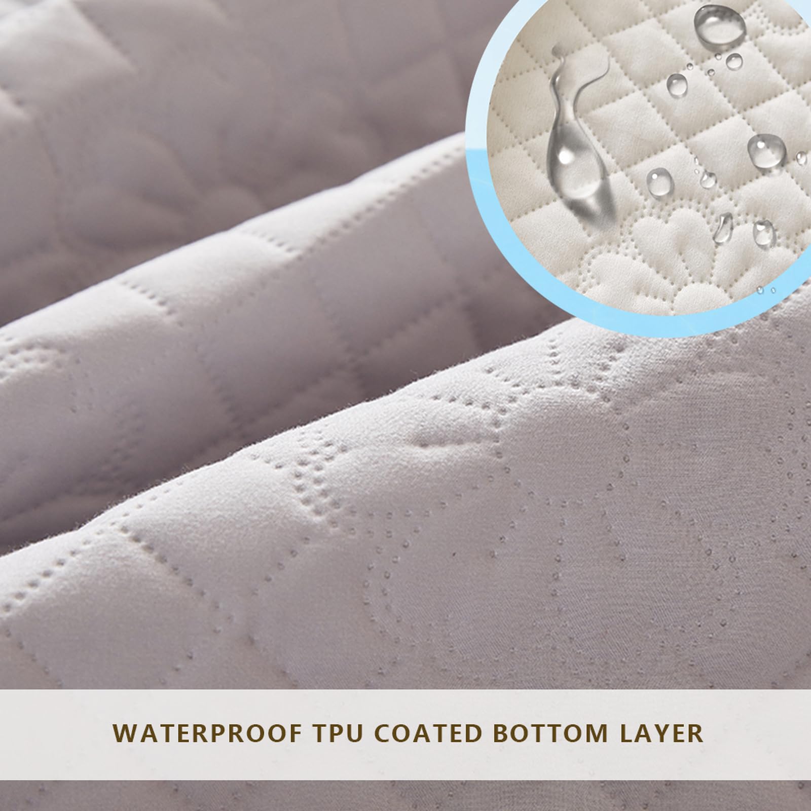 Protège-Matelas Imperméable Et Respirant 160x200 | Housse Hypoallergénique | Protection Optimale | Anti-Bactérien, Anti-Acarien Et Anti-Moisissure | Couverture De Matelas Hygiénique 160 X 200 Cm