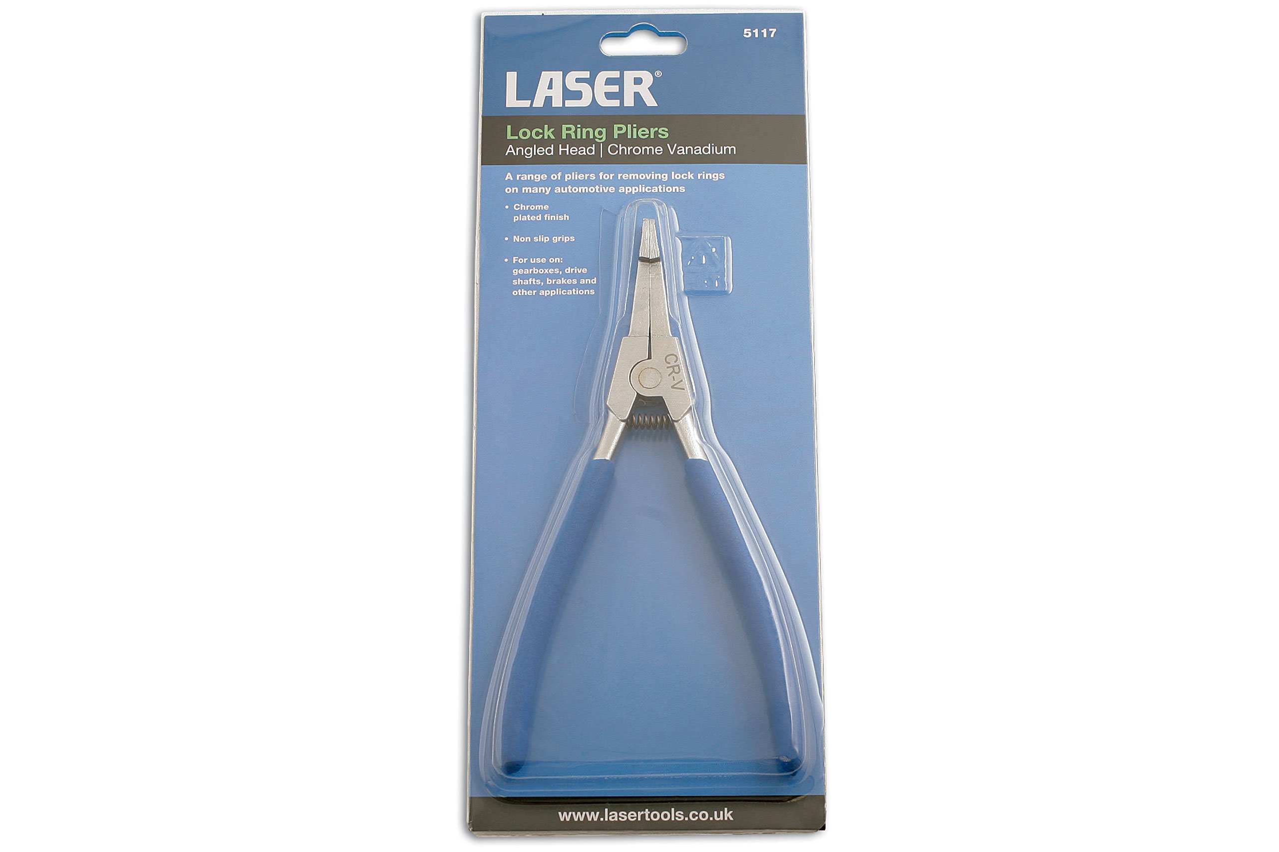 Laser 5117 - Alicates para Anillos de retención Seeger (curvados)
