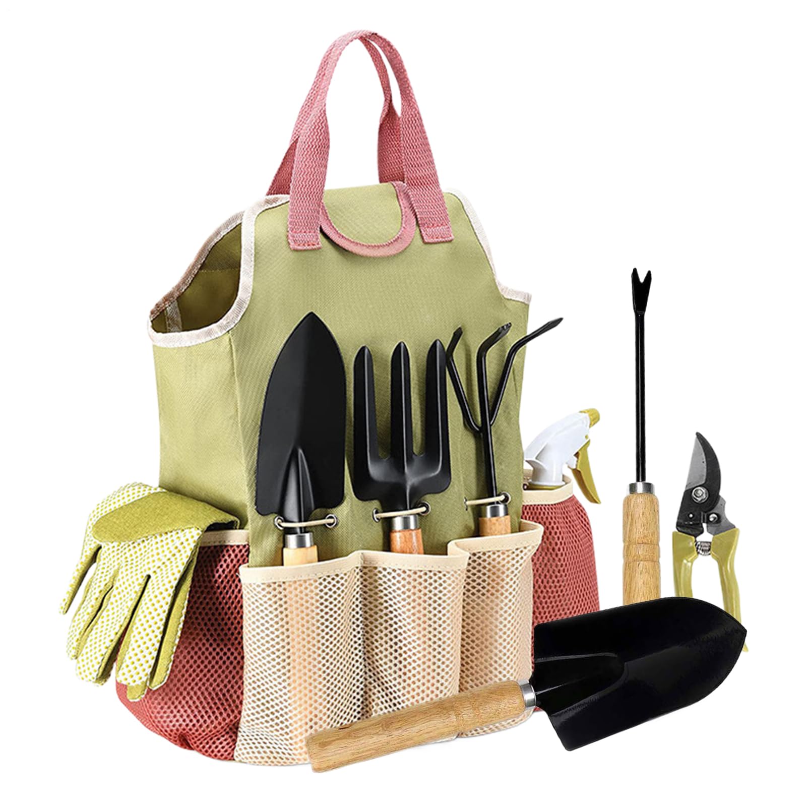 Ensemble d'outils de jardinage | 9 Pièces Ensemble De Plantation Pour Femmes,Équipement De Jardinage Multifonctionnel - Pour Couper Soins Creuser Désherbage Pelouse Jardin Serre