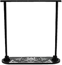 craspire Épée Présentoir à Pendule en Bois Support D'Affichage en Cristal Noir Ovale Rustique Divination Pendule Support de Rangement Décor de Sorcière Support D'Encens Étagère pour la Maison Collier