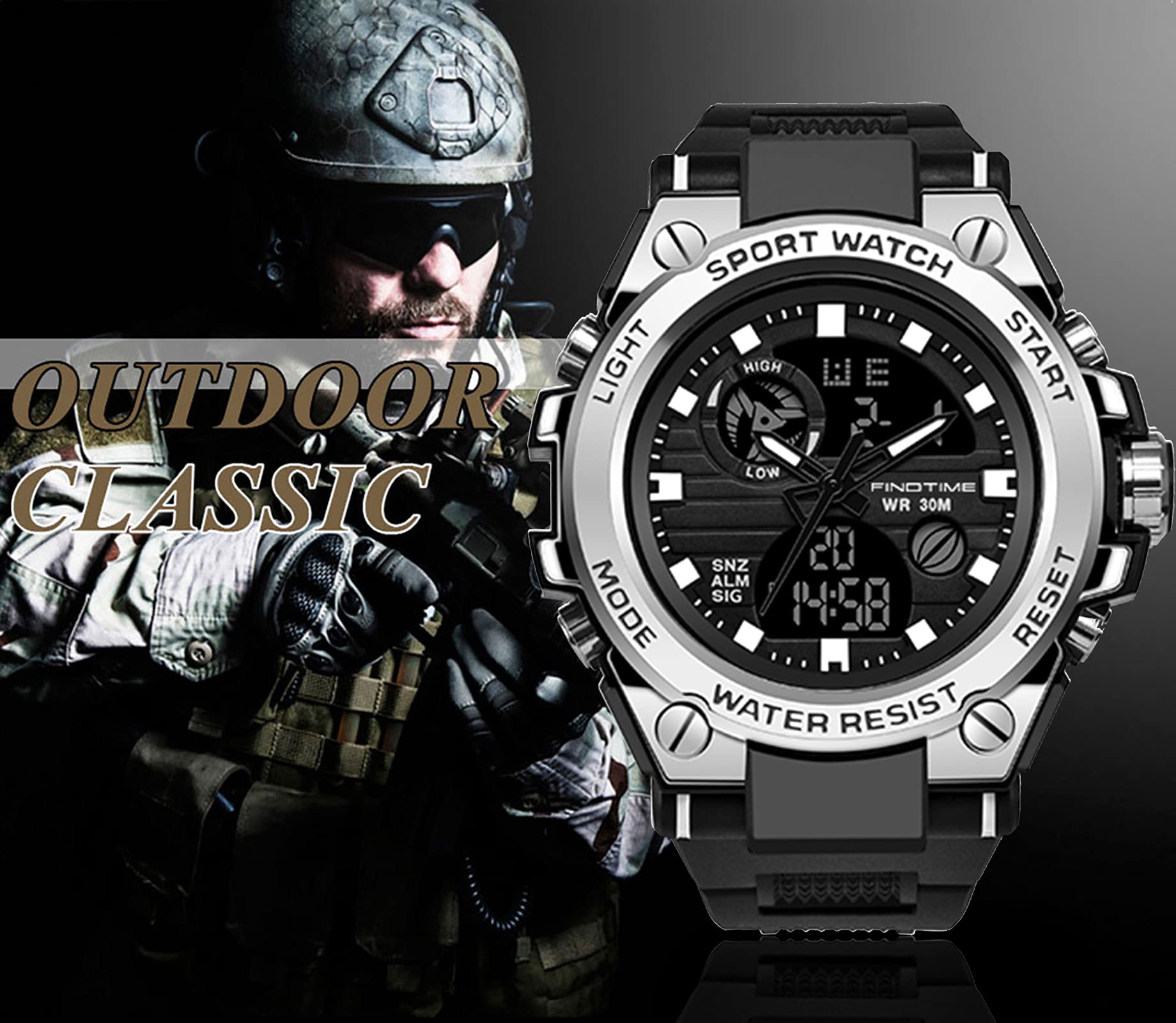 Orologio - - findtime - FindtimeSanda739BSilver
