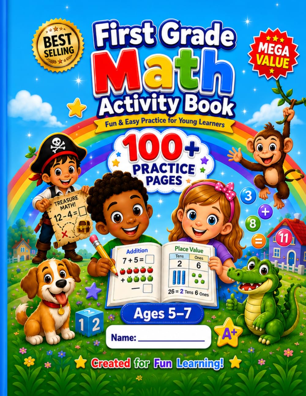 1ST GRADE MATH ACTIVITY BOOK: FUN & EASY PRACTICE FOR YOUNG LEARNERS