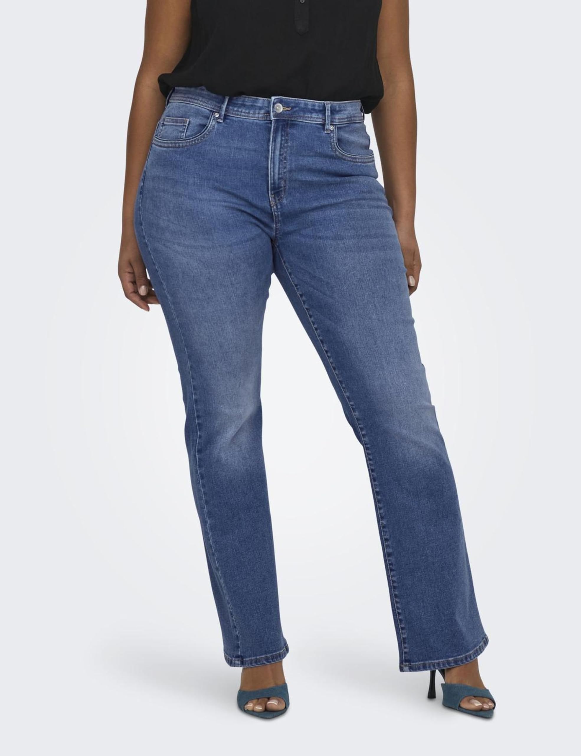 Only Carmakoma - Carsally Reg Flared DNM Bj114-3 Noos, Pantaloni Donna