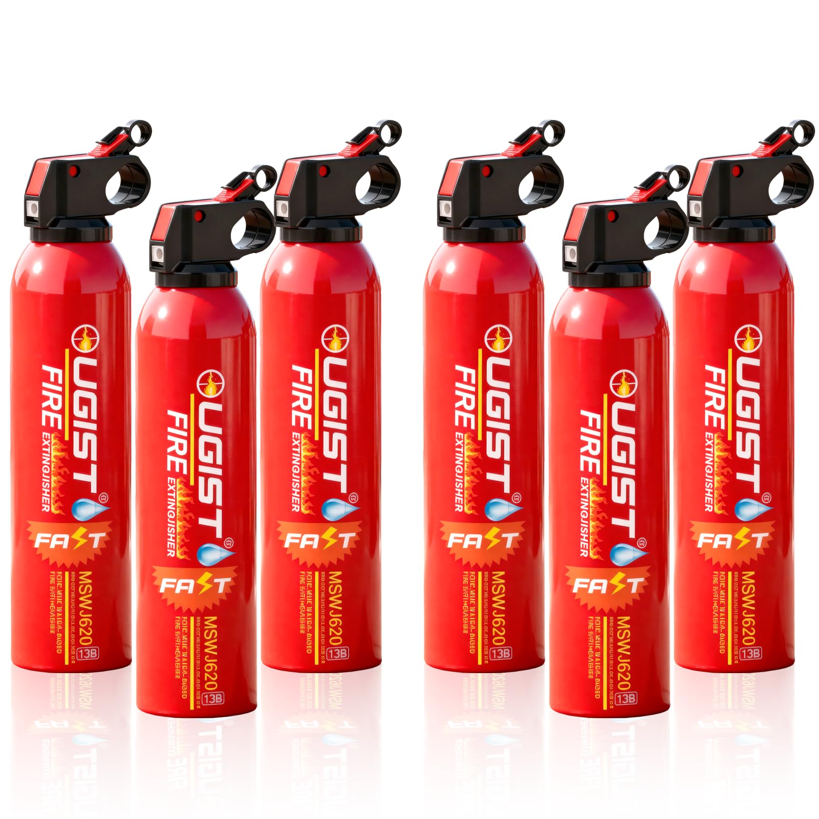 Ougist Estintori per la casa, estintori portatili per auto, estintori ABCK categoria a base d'acqua con certificazione UL (620 ml)