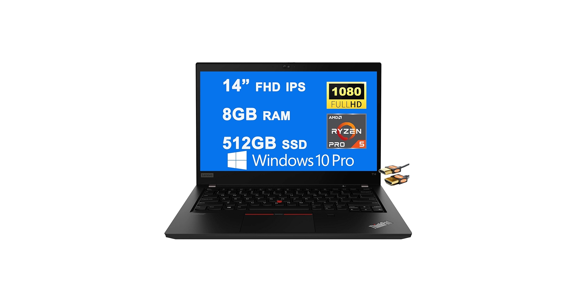 Amazon.com: Lenovo ThinkPad T14 Gen 2 Business Laptop 14