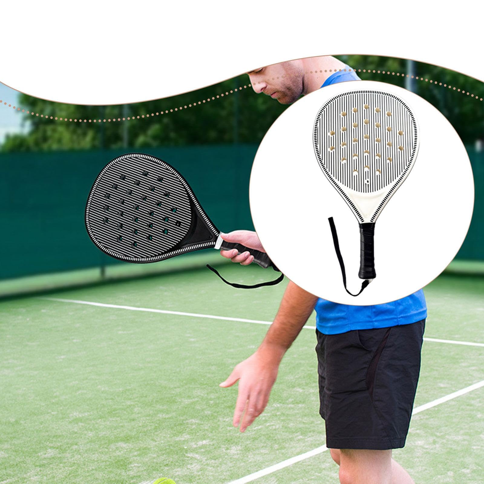 Pala de Pádel Robusta con Empuñadura Antideslizante Espuma de Absorción para Principiantes Adultos Entrenamiento Adecuada para Deporte en Exteriores Y