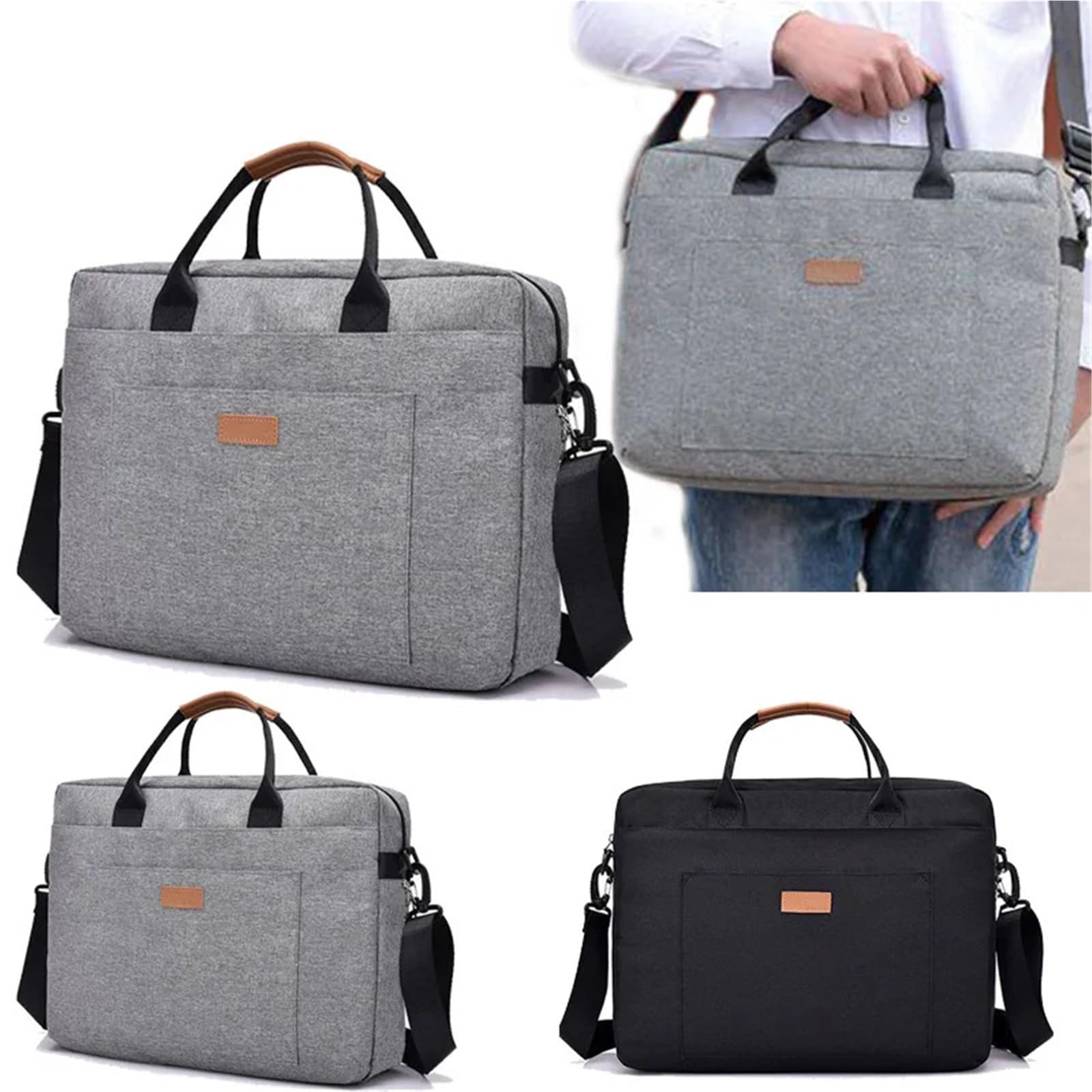 Valigetta 24 Ore Uomo Valigetta da uomo for viaggi d'affari, tessuto Oxford elegante e casual for uso computer, borsa