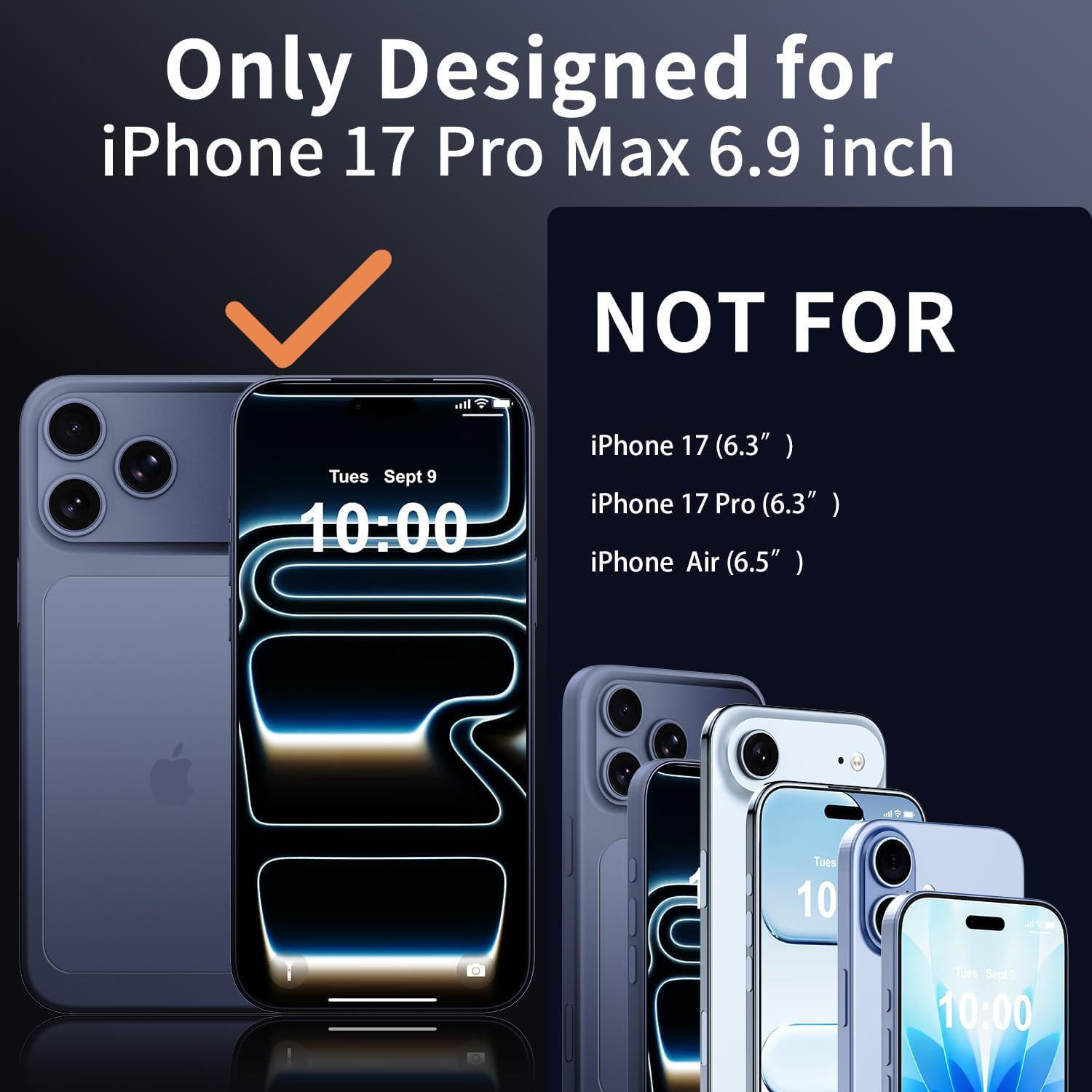 for iPhone 17 Pro Max Case: Waterproof Phone Case Shockproof Dustproof IP68 Full-Body Hard Case Built-in Screen Protector Underwater Outdoor Cover for iPhone 17 Pro Max,6.9 in (Purple)