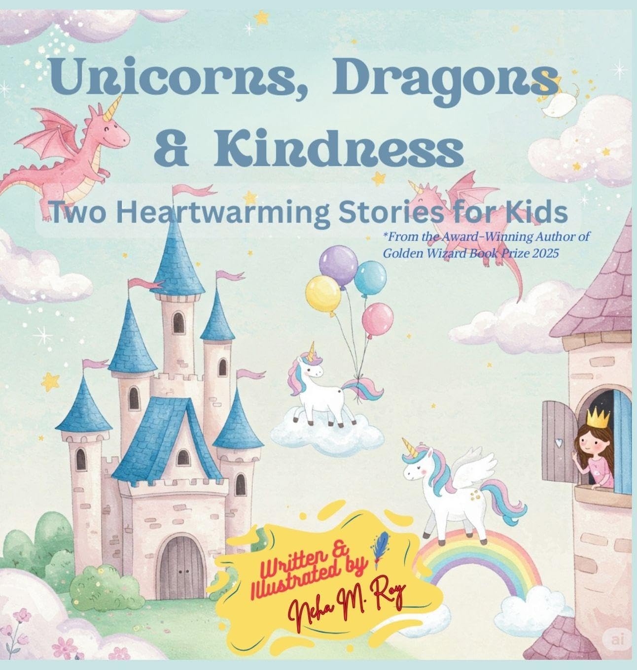 Unicorns, Dragons & Kindness: Unicorn's Birthday Party and The Kind Dragon and the Brave Princess (Paws, Wings, and Antennae)
