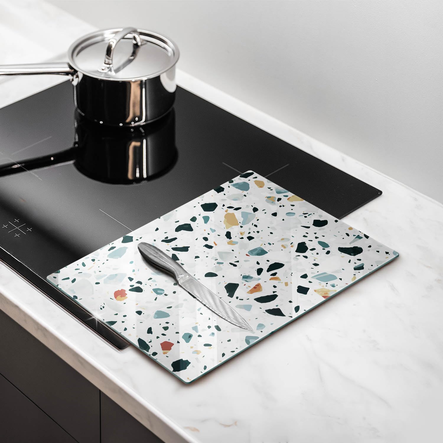 Tabla de cocina | Blanco | Superficie impresa